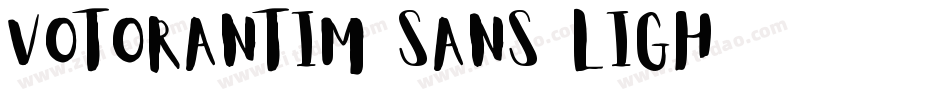 Votorantim Sans Ligh字体转换